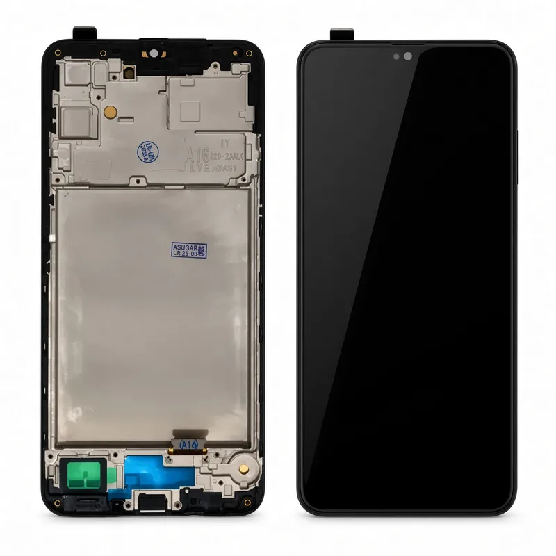 Samsung Tela Sam A164g Display OLED Com Aro + Película