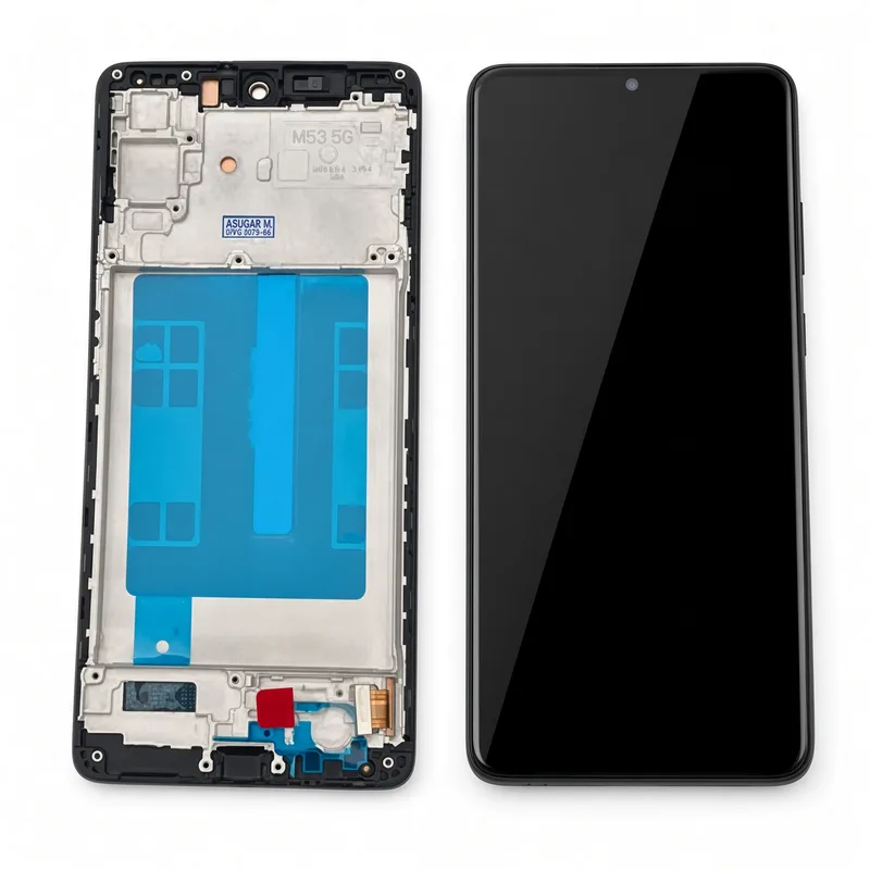 Samsung Tela Galaxy M53 Display Incell Com Aro + Película