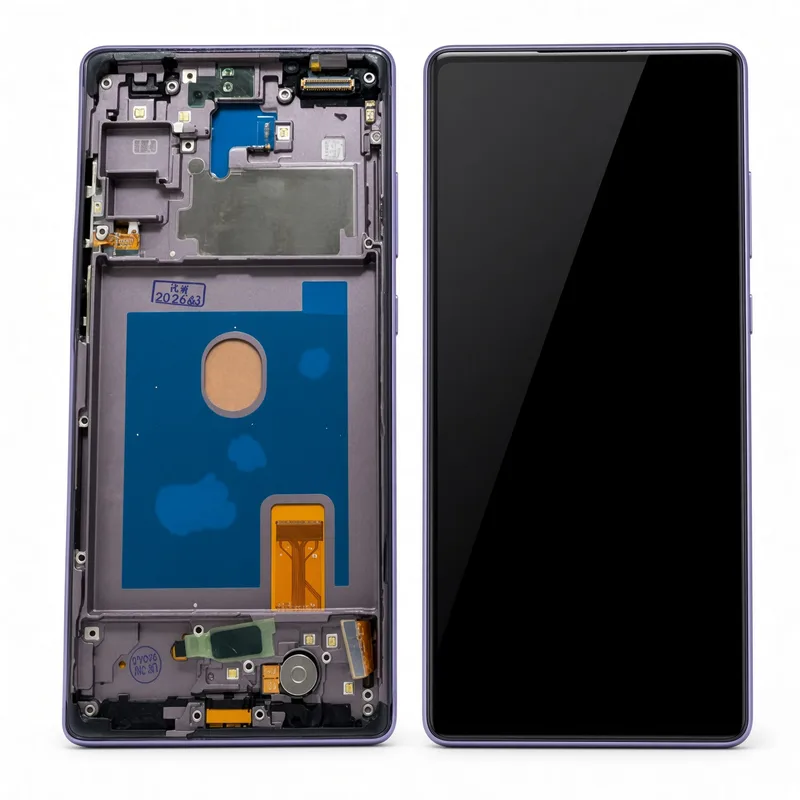 Samsung Tela Galaxy S20 Fe Rosa Display OLED Sem Aro + Película