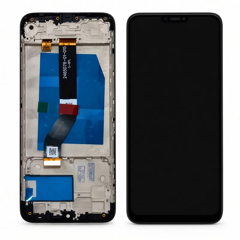 Motorola Tela Moto G8 Power Lite Display LCD Com Aro + Película