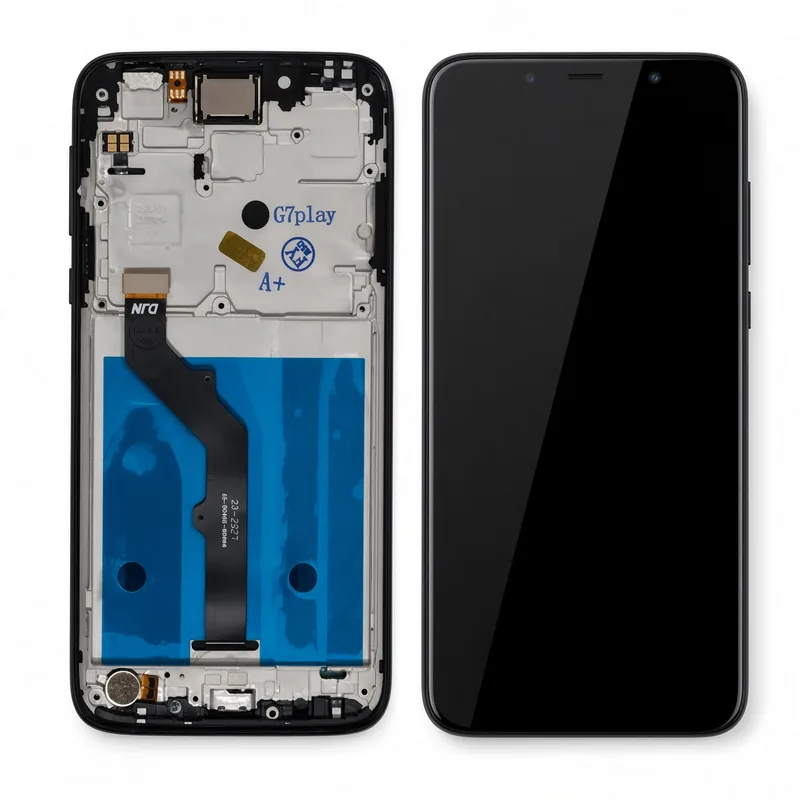Motorola Tela Moto G7 Play Display LCD Com Aro + Película