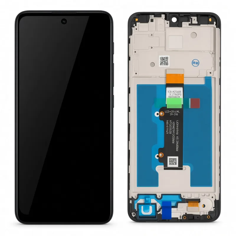 Motorola Tela Moto E30/E40 Display Com Aro + Película