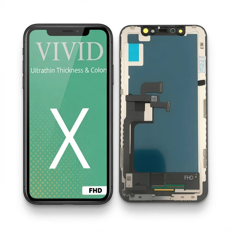 Apple Tela iPhone X Vivid Fhd Display + Pelicula
