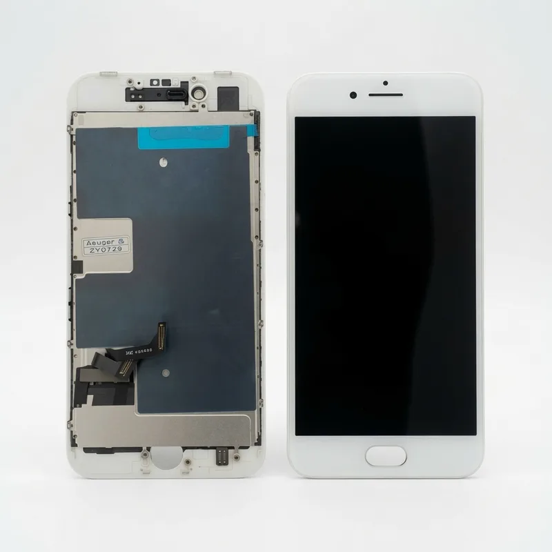 Apple Tela iPhone 8G Vivid Branco Display LCD Sem Aro + Película