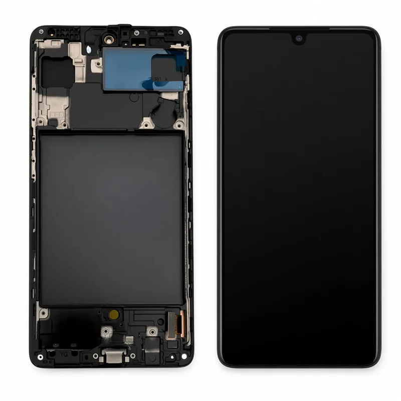 Samsung Tela Galaxy A71 Display OLED Com Aro + Película